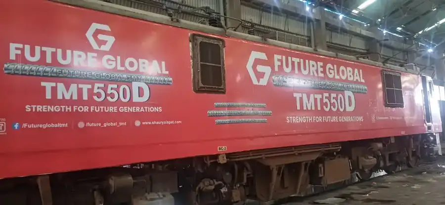 Future Global TMT locomotive advertising wrap
