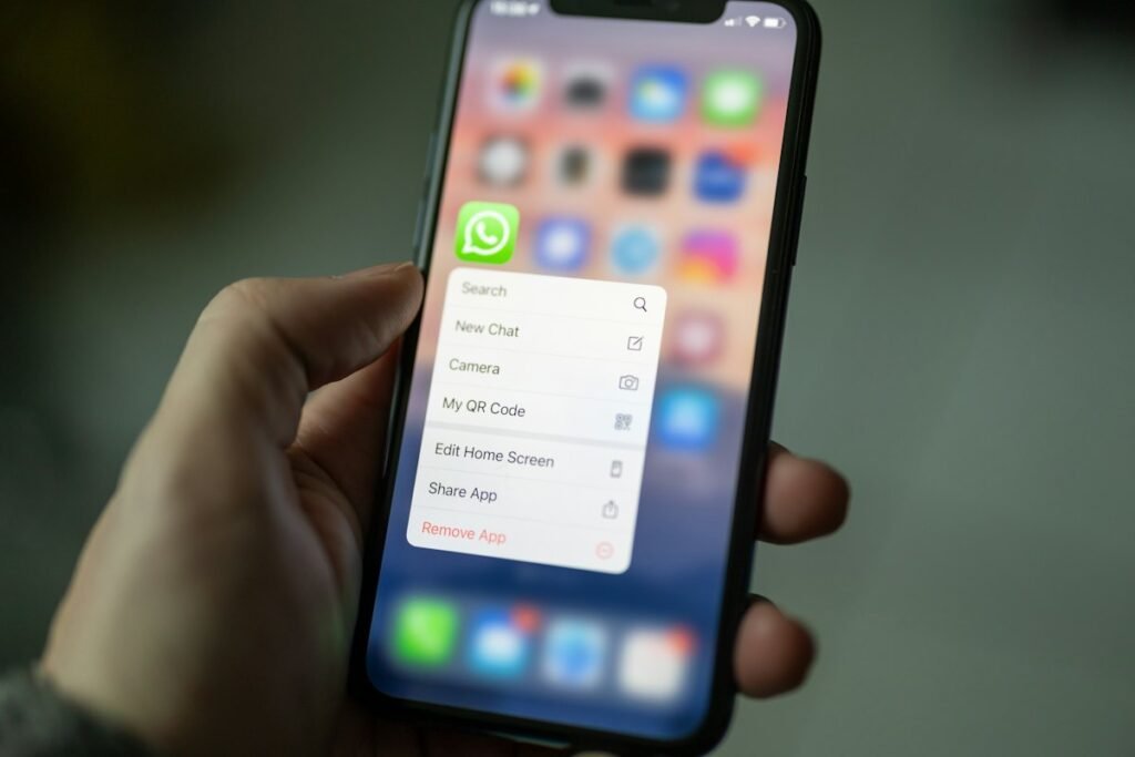 WhatsApp marketing campaign on a smartphone